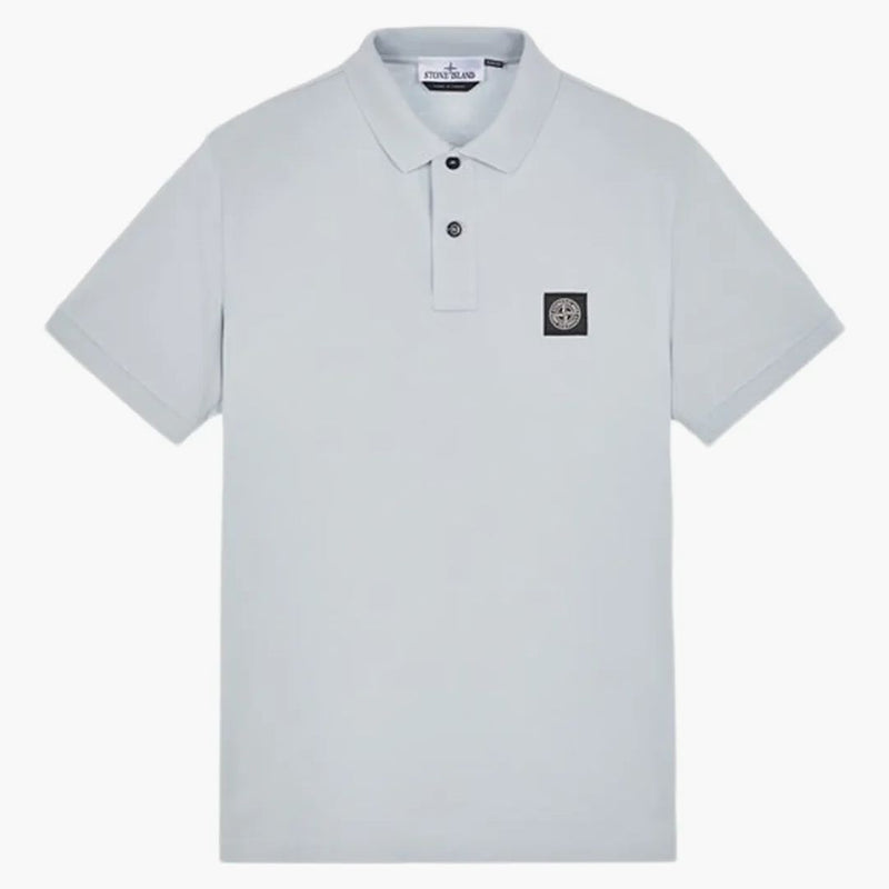 Stone Island krátký rukáv pólo štíhlé fit oblohy modrá