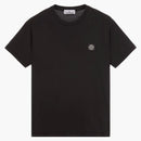 T-shirt z krótkim rękawem z wyspy Stone Island Black