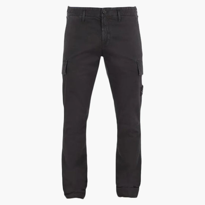 Stone Island Skinny Fit Cargo kalhoty černé
