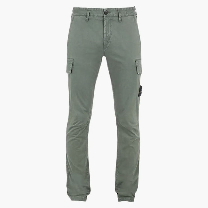 Stone Island Skinny Fit Cargo Pants Musk Green