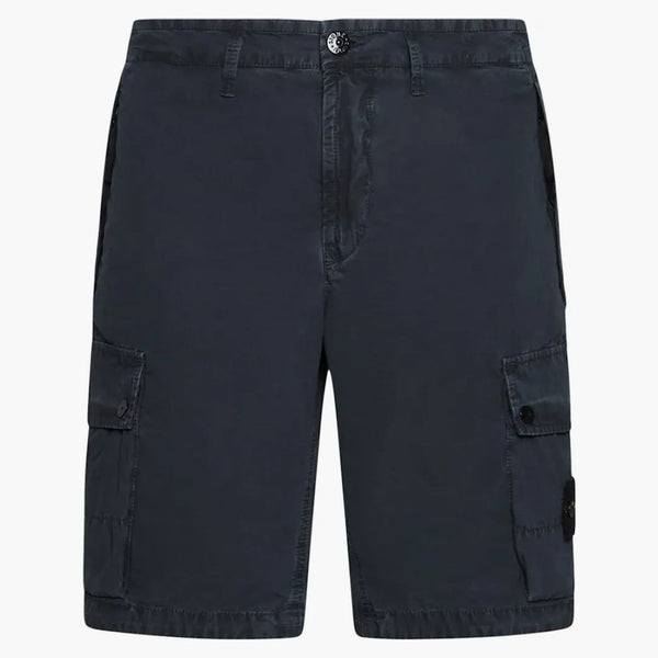 Stone Island Slim Fit Cargo Bermuda Shorts Charcoal
