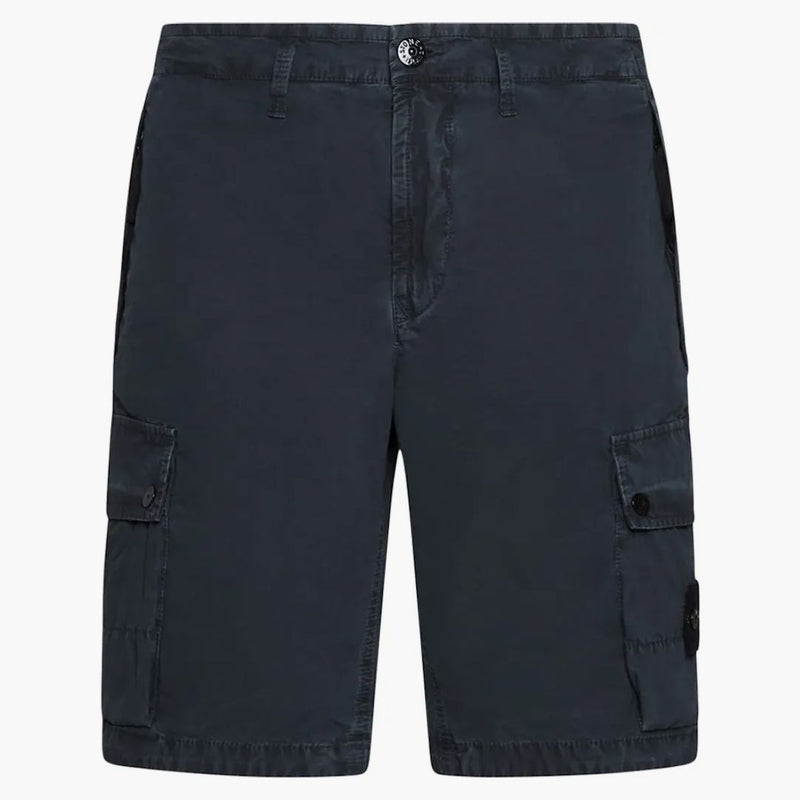 Stone Island Slim Fit Cargo Bermuda Shorts Charcoal