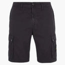 Stone Island Slim Fit Cargo Bermuda Shorts Navy Blue