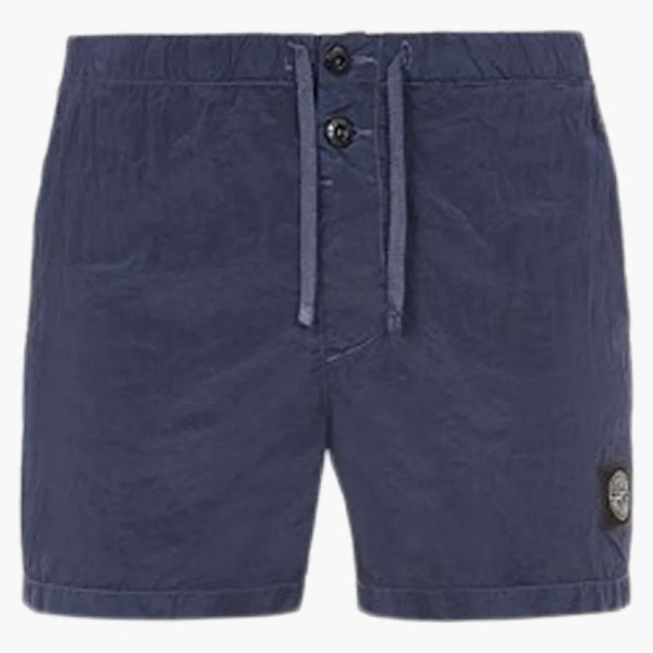 Stone Island Slim Fit Metal Nylon Swim Trunks Navy Blue