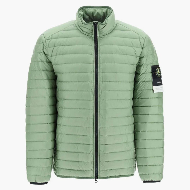 Stone Island Stone Island Zip Up polstrovaná bunda zelená
