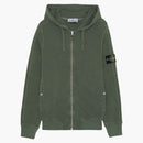 Stone Island Zip Hoodie Musk Green