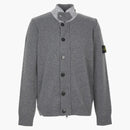 Stone Island Zip Up Cardigan Gray