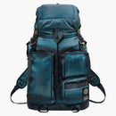 Stone Island X Porter Hand Corrosion On Nylon Twill Backpack Blue