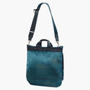 Stone Island X Porter Hand Corrosion On Nylon Twill Helmet Bag Blue