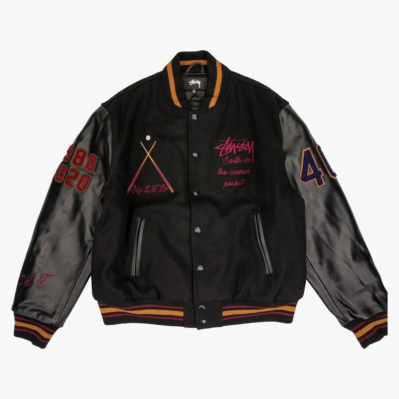 Stussy 40 -årsjubileum är jacka svart