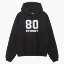 Stussy 80 Relaxed Hoodie Washed Black