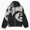 Stussy 8 Ball Beach Shell Jacket gråskala