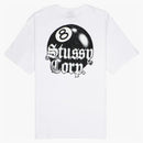 Stussy 8 Ball Corp. Tee White