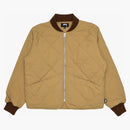 Stussy 8 Ball Quilted Liner Jacket Brown
