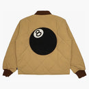 Stussy 8 Ball Quilted Liner Jacket Brown