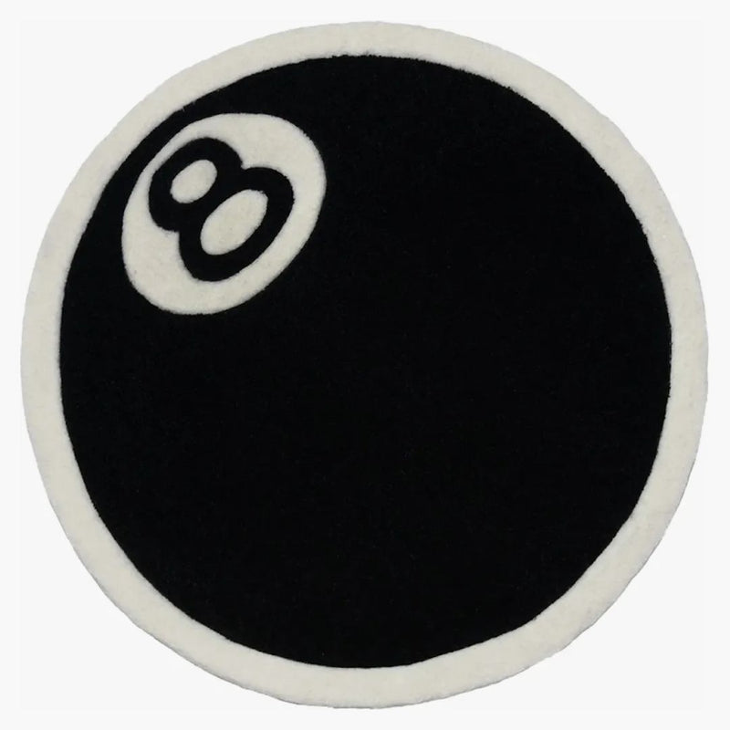 Tappeto a 8 palloni in bianco e nero