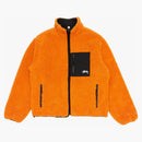 Stussy 8 Ball Sherpa Reversible Jacket Orange