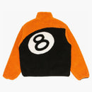 Stussy 8 Ball Sherpa Reversible Jacket Orange