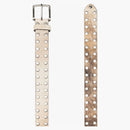 Stussy 8 bola cinturón de vaca crudo cabello