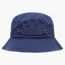 Stussy Applique Crown Bucket Hat Navy