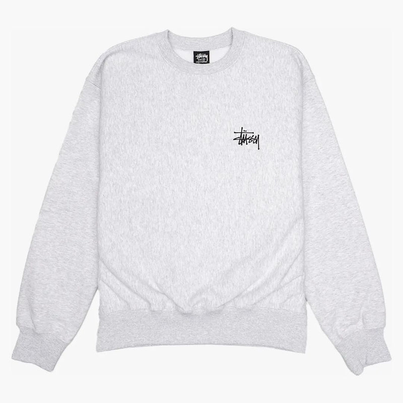 Stussy Basic Crew Ash Heather