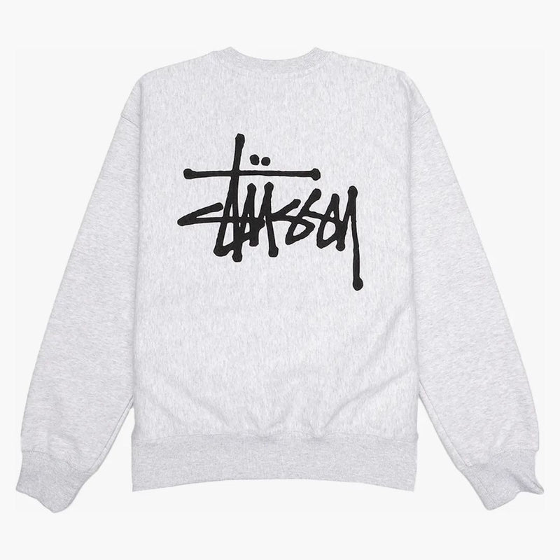 Stussy Basic Crew Ash Heather