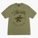 Stussy Beach Roots Pigment Dyed Tee Olive