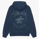 Stussy Beach Roots Zip Hoodie Navy