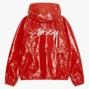 Stussy Beach Shell Coated Ripstop Jacket Red