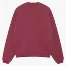 Stussy Big Crackle Sport Crew Burgundy