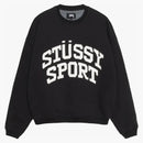 Stussy Big Crackle Sport Crew Washed Black