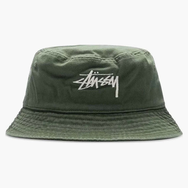 Stussy Big Stock Bucket Hat Olive