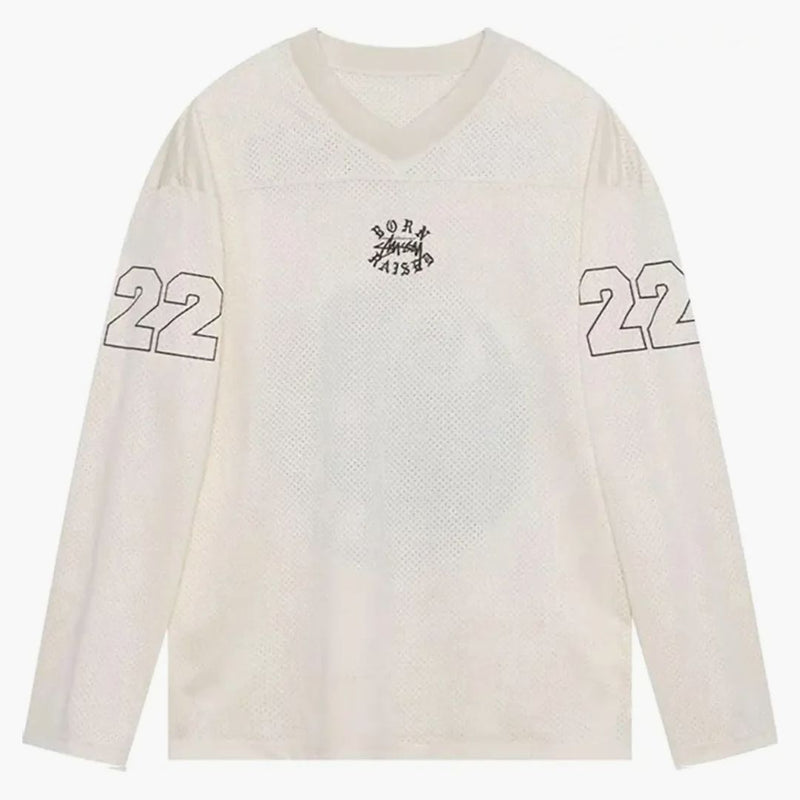 Stussy Born X Raized Football Jersey Cream