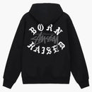 Stussy Born X Raised Logo Zip Hoodie Black