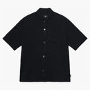 Stussy Boxy Flat Crinkled Hem Shirt Black