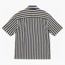 Stussy Boxy Flat Striped Hem Shirt Navy