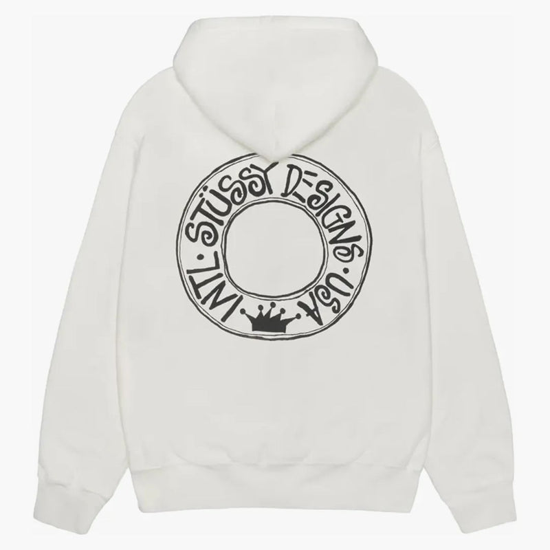 Stussy Buana Pigment färgad hoodie naturlig