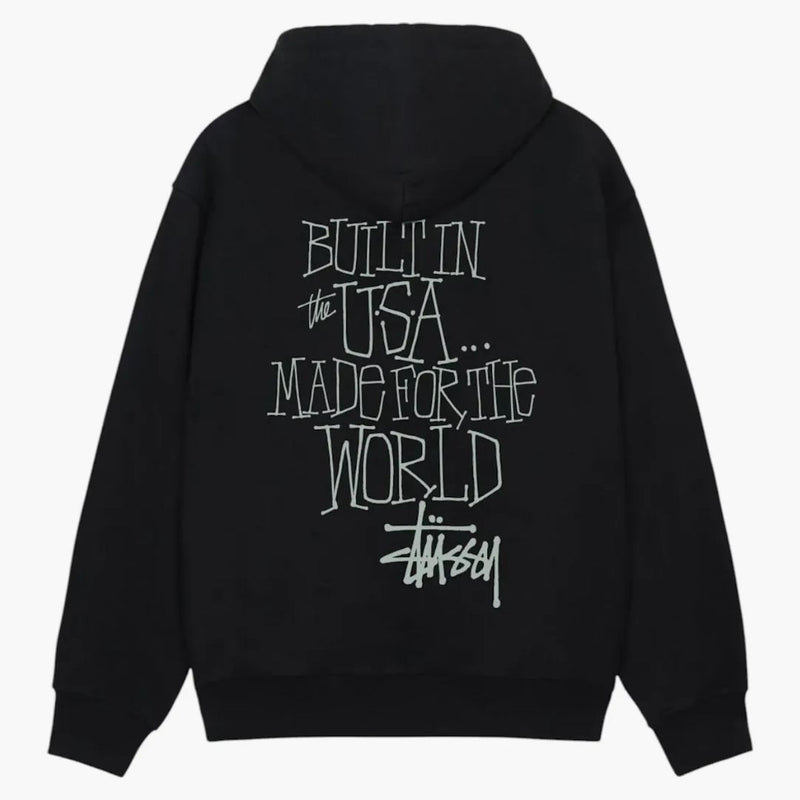 Stussy inbyggd USA Hoodie Black