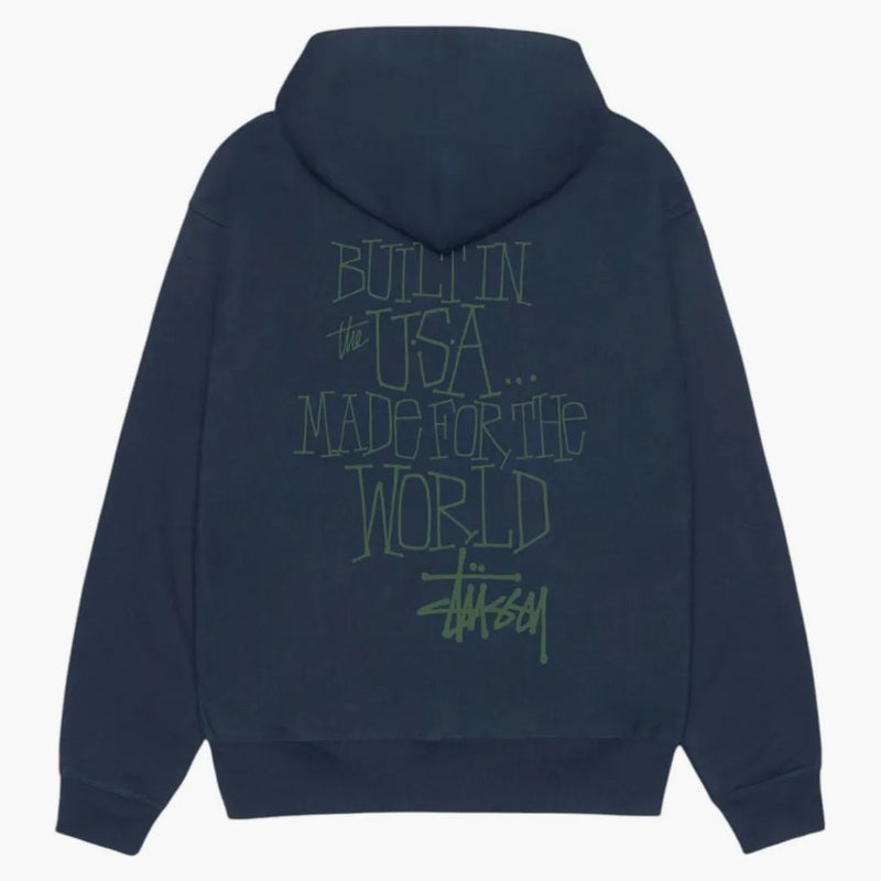 Stussy inbyggd USA Hoodie Navy