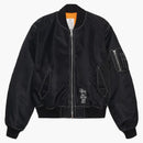 Giacca da bomber reversibile costruita nera