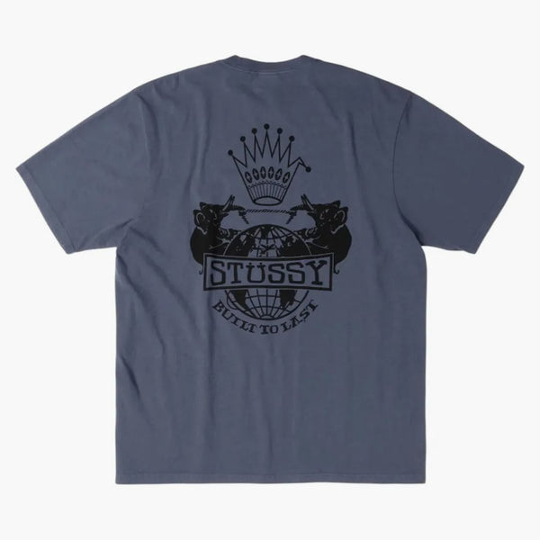 Stussy Built To Last Pigment Dyed Tee Navy