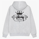 Stussy Costruito per ultimo zip con cappuccio di fanatico della felpa heather