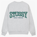 Stussy Burly Threads Crew Ash Heather