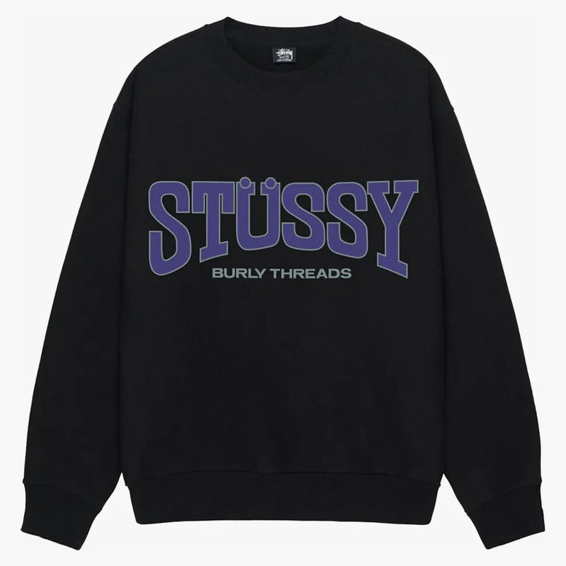 Posádka Stussy Burly Threads Black