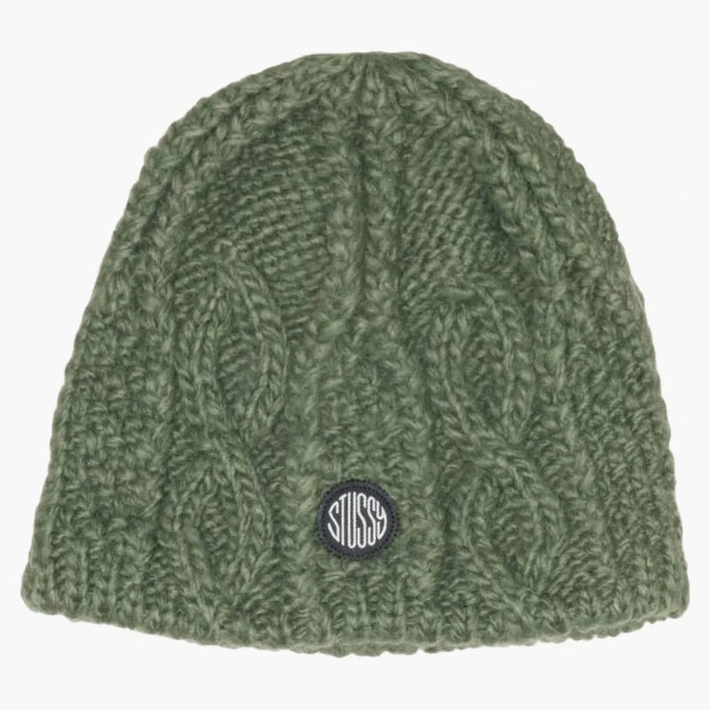 Stussy Cable Knit Skullcap Army