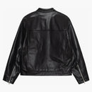 Stussy Cafe Racer Leather Jacket Black