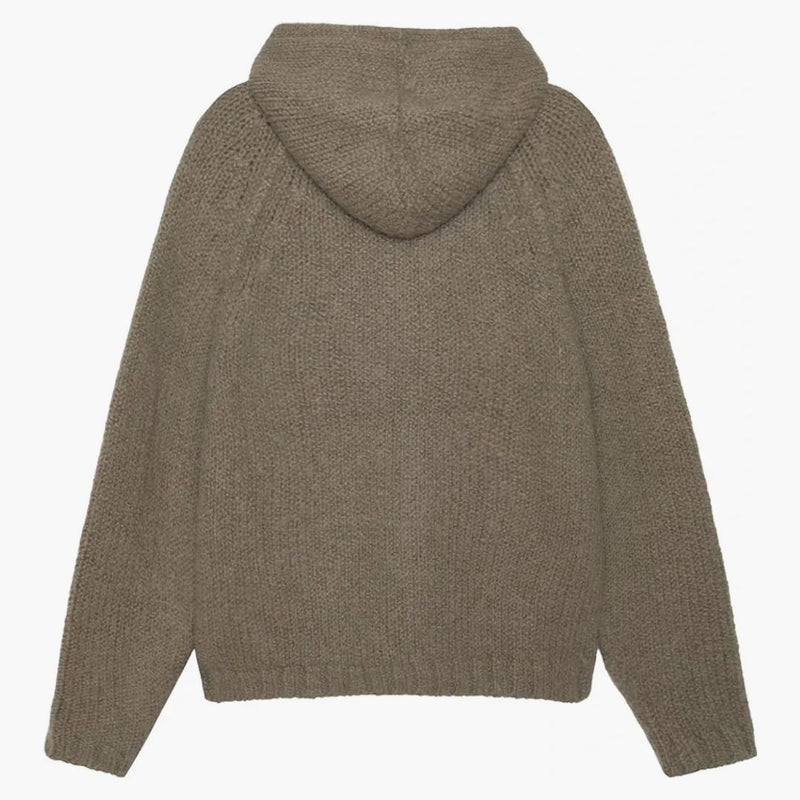 Fossil con cappuccio con cappuccio con zip a maglia di Stussy