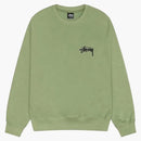 Stussy Classic Dot Crew Moss