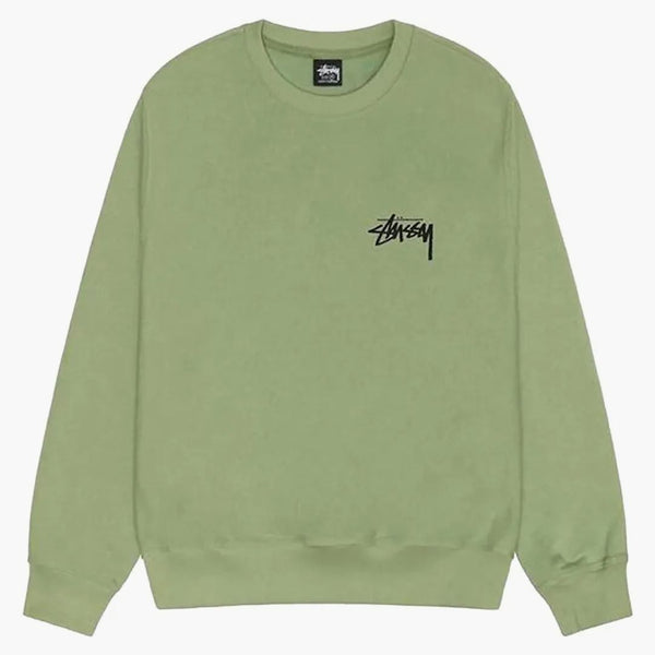 Stussy Classic Dot Crew Moss