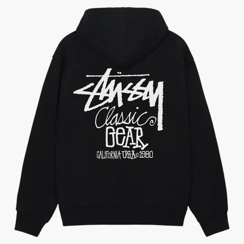 Stussy Classic Gear Hoodie Black